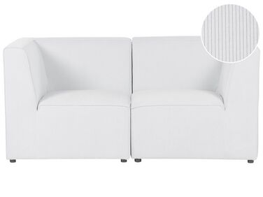 2 pers. sofa off-white fløjl LEMVIG