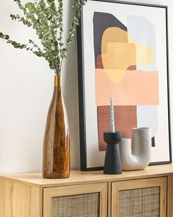 Kukkamaljakko terrakotta kullanruskea 52 cm BURGOS