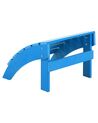 Gartenstuhl Kunstholz blau mit Fußhocker ADIRONDACK_809444