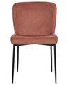 Set of 2 Fabric Chairs Brown ADA_873317