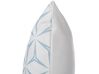Conjunto de 2 almofadas decorativas padrão geométrico azul claro 45 x 45 cm WEIGELA_770055
