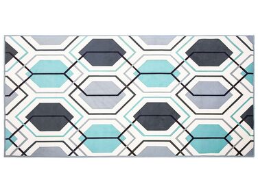 Vloerkleed polyester meerkleurig 80 x 150 cm GIRESUN