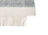 Tappeto lana grigio e bianco sporco 140 x 200 cm TATLISU_847108