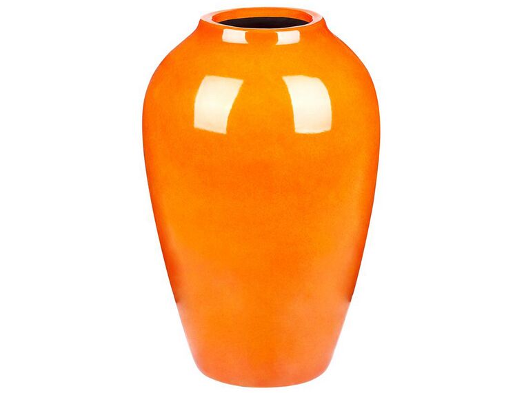 Terakotová váza na květy 39 cm oranžová TERRASA_847848