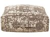 Poduszka podłogowa bawełniana 50 x 50 x 20 cm beżowo-brązowa SHASA_879973