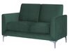 Sofa 2-osobowa welurowa zielona FENES_730345