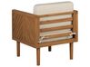 Set di tavolino e 2 sedie legno acacia chiaro e beige chiaro BARATTI_830636