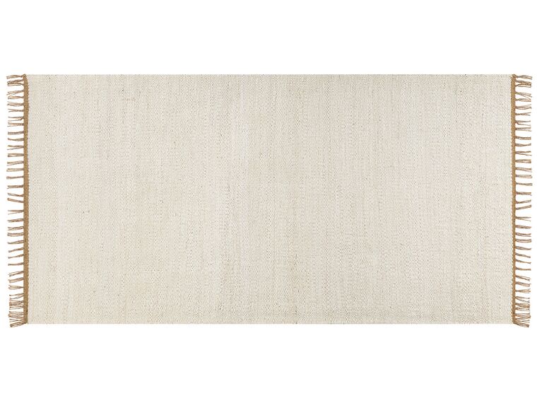 Tapis en jute 80 x 150 cm beige clair LUNIA_846320