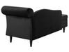 Chaise longue con contenitore velluto nero lato destro MERI II Chaise longue con contenitore velluto nero lato destro MERI II