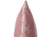 Sada 2 sametových polštářů 45 x 45 cm růžová HOSTA_770393