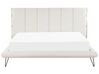 Biela posteľ z umelej kože 180 x 200 cm  BETIN_788916
