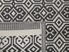 Outdoor Teppich schwarz 120 x 180 cm geometrisches Muster BARMER_786059