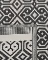 Outdoor Teppich schwarz 120 x 180 cm geometrisches Muster BARMER_786059