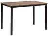Jedálenská súprava stola a 4 stoličiek tmavé drevo/čierna HAMRY_785854