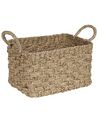 Conjunto de 3 cestas de hierba marina clara HOIAN_886411