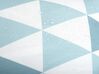 Gartenkissen geometrisches Muster blau / weiss 40 x 40 cm 2er Set TRIFOS_771017