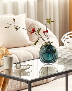 Kukkamaljakko lasi turkoosi 27 cm KAPELI