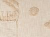 Decke Baumwolle beige 130 x 180 cm orientalisches Muster FATEHPUR_829211