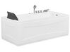 Bañera de hidromasaje LED de acrílico blanco izquierda 169 x 81 cm ARTEMISA_821369