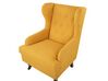 Fabric Wingback Chair Yellow ALTA_751375