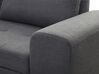 Right Hand Fabric Corner Sofa Dark Grey KIRUNA_326448