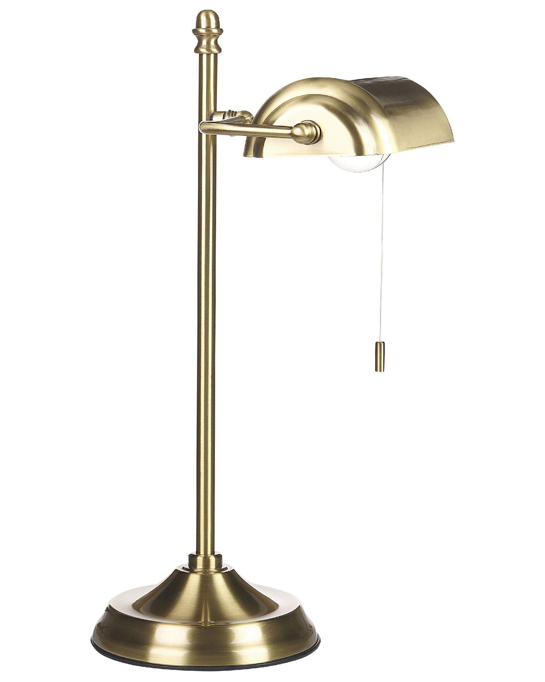Tischlampe Metall gold 52 cm halbrund MARAVAL_851477