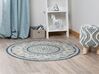 Okrúhly jutový koberec ⌀ 120 cm modrý ANADERE_840680
