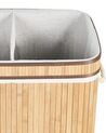 Bamboo Basket with Lid Light Wood KALTHOTA_849162