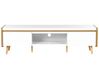 TV Stand Light Wood and White CUSTER_843874