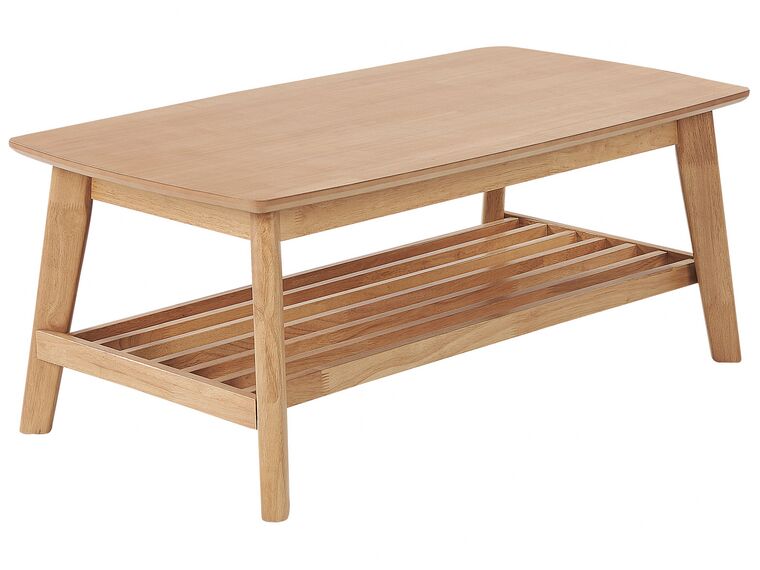 Mesa de centro em madeira clara 100 x 55 cm TULARE_823466
