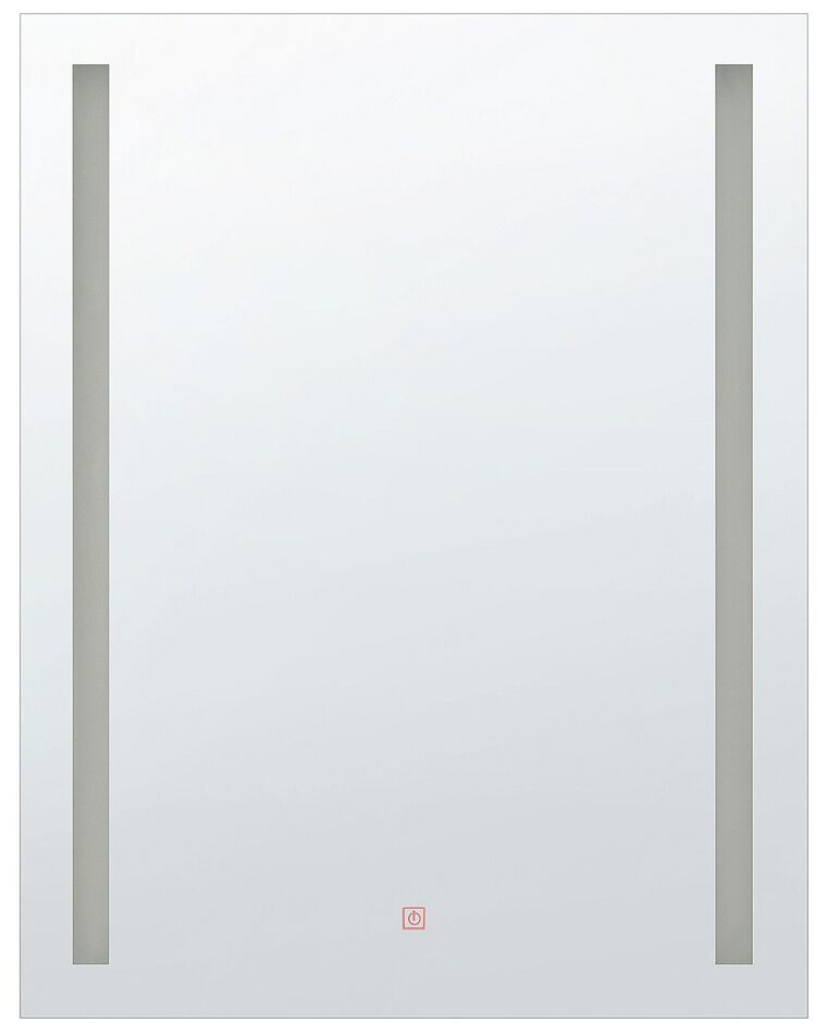 Badspiegel mit LED-Beleuchtung rechteckig 60 x 80 cm MARTINET_748392