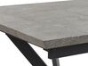 Matbord hopfällbart 140/180 x 80 cm betongeffekt/svart BENSON _790580