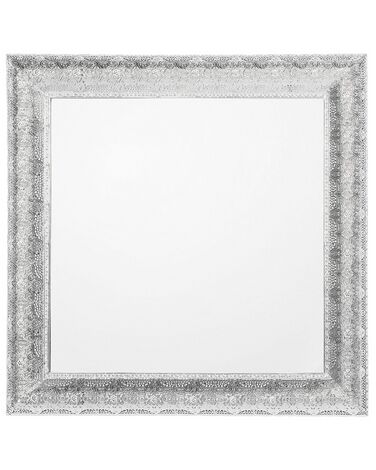 Espejo de pared plateado 65x65 cm CAVAN