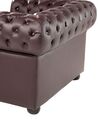 Leather Armchair Brown CHESTERFIELD_538308