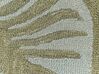 Alfombra de lana marrón/verde/blanco/amarillo mostaza 140 x 200 cm VIZE_830673