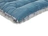 Velvet Dog Bed 90 x 60 cm Blue ERGANI_826447