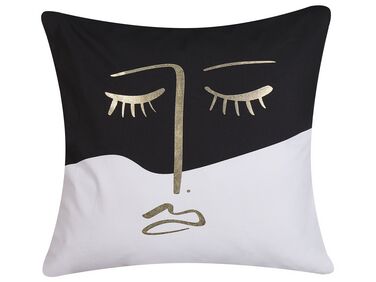 Cushion 45 x 45 cm Black and White ABELIA