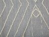 Cotton Area Rug 80 x 150 cm Grey and White KHENIFRA_831120