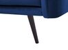 Right Hand Velvet Corner Sofa LED Navy Blue VARDE_754409