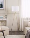 Tripod Floor Lamp White with Gold VISTULA_764834