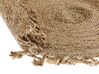 Jutový kulatý koberec ⌀ 120 cm béžový ZONGULDAK_839519