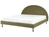 Łóżko boucle 180 x 200 cm zielone MARGUT_900096