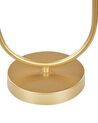 Tischlampe Metall / Glas gold / weiss rund 35 cm Glaskugel YANKEE_878230