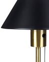 Lampada da tavolo metallo nero e oro 37 cm CAPARO_851345