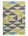Tapis 200 x 140 cm motif triangulaire multicolore KALEN_796390