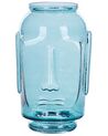 Glass Decorative Vase 31 cm Blue SAMBAR_823720