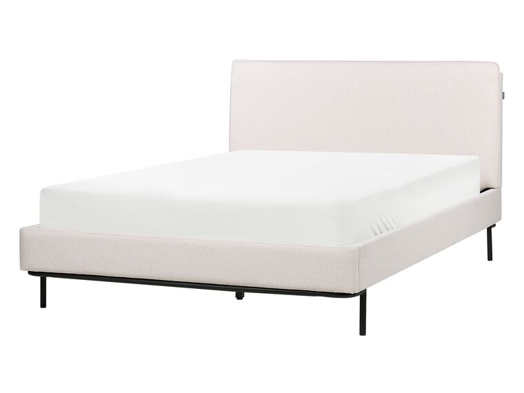 Fabric EU Double Bed Beige CORIO_903132