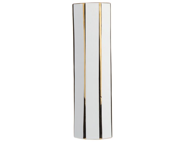 Vase blanc en céramique 40 cm ESTELLA_723783