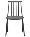 Set of 2 Dining Chairs Black VENTNOR_707137