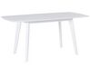Tavolo da pranzo estensibile bianco 120/160 x 80 cm SANFORD_763428